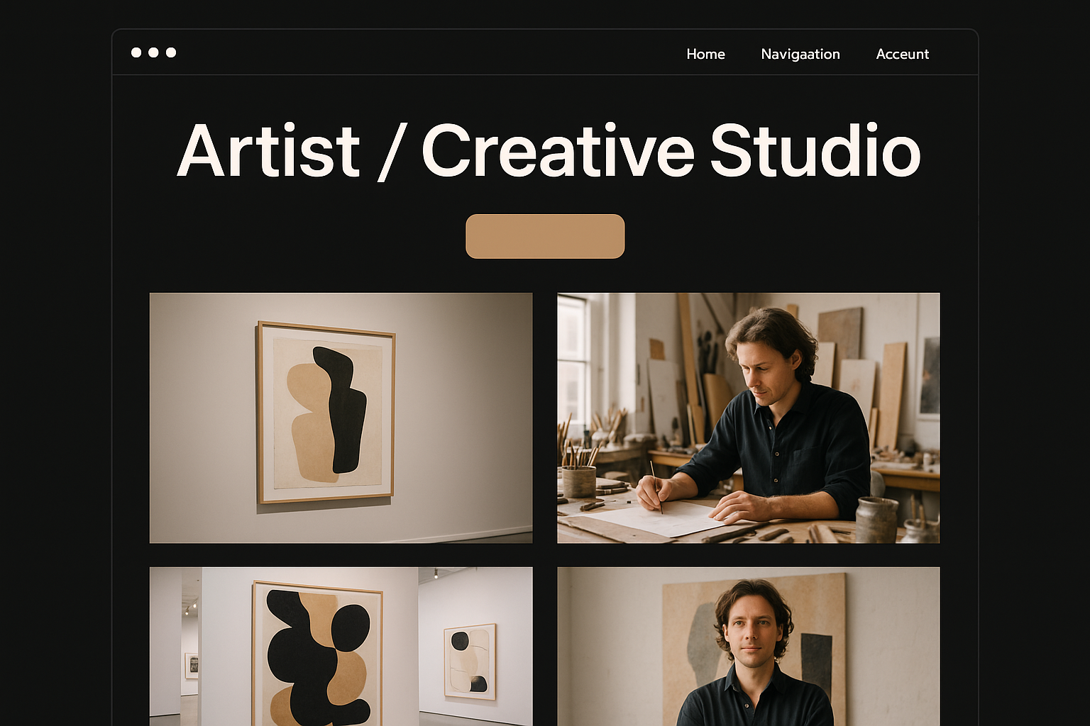 Artist / Creative Studio website preview