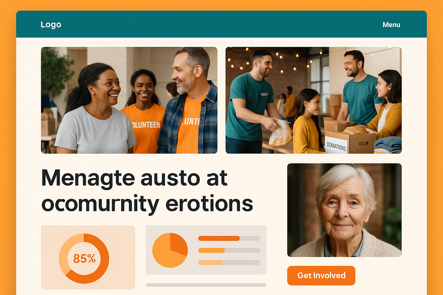 Charity / Nonprofit website preview
