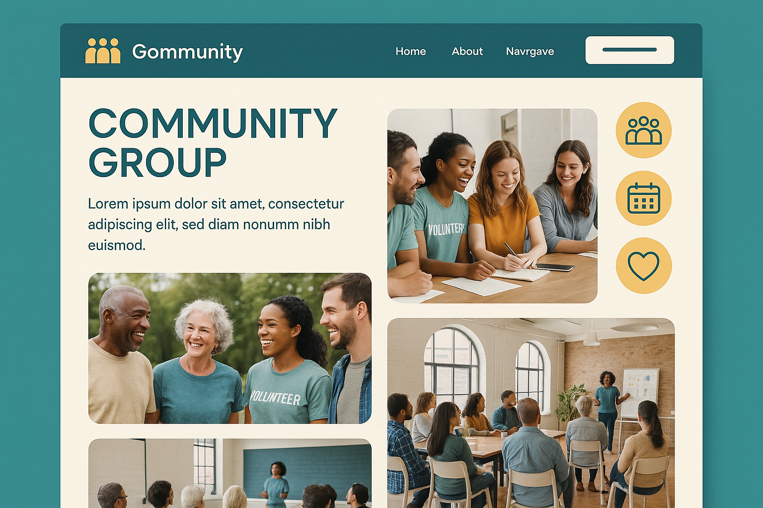 Community Group website preview