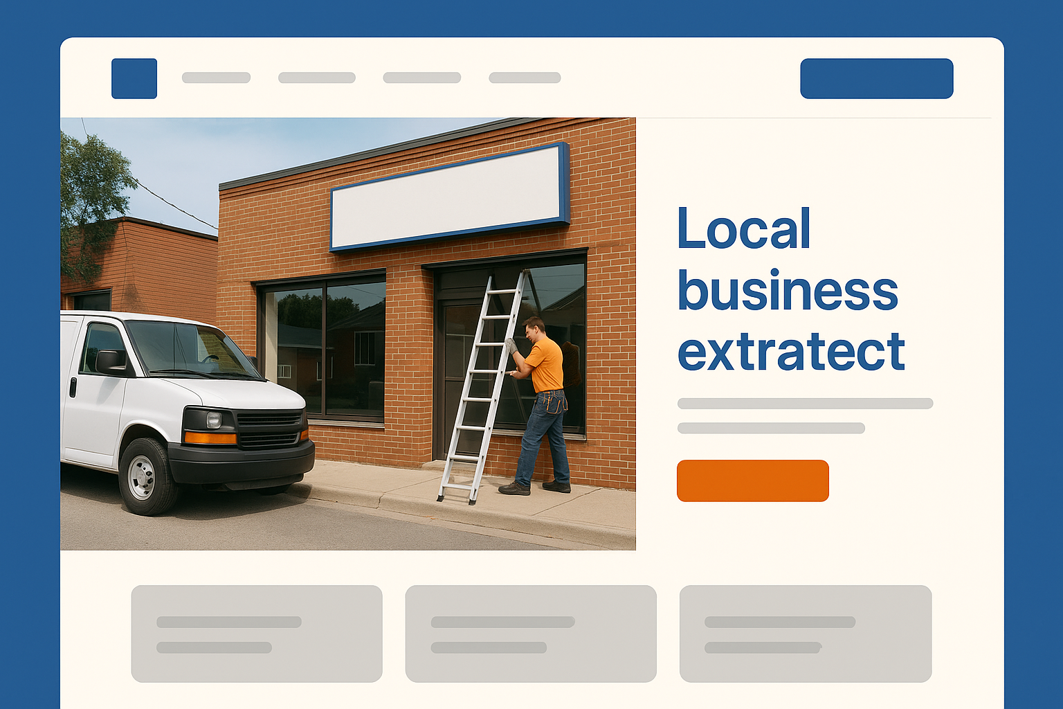 Local Business website preview