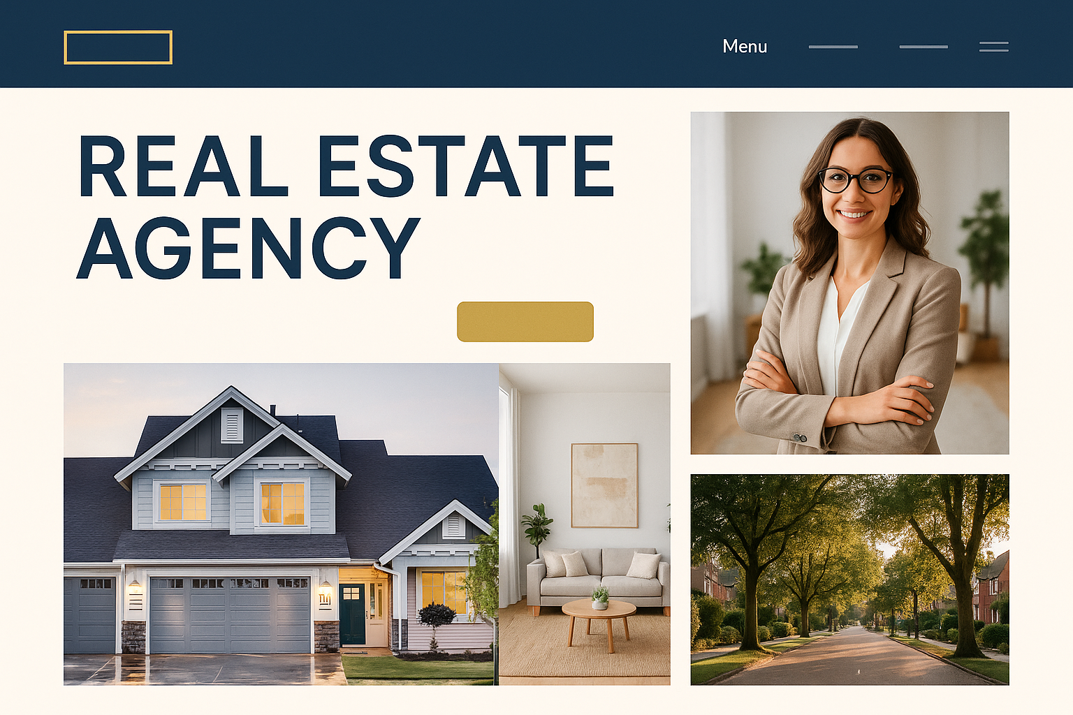 Real Estate Agency website preview