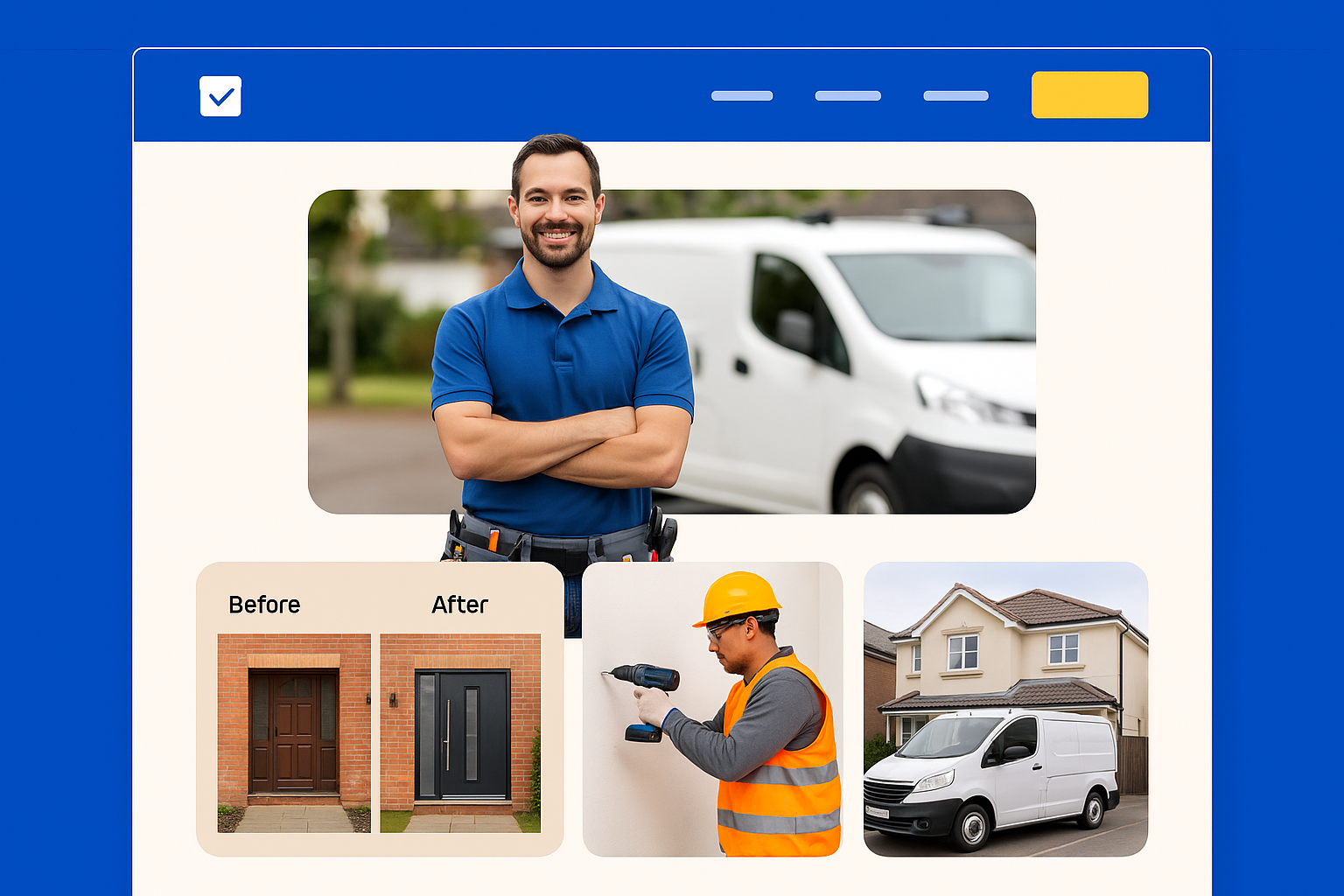 Tradesperson website preview